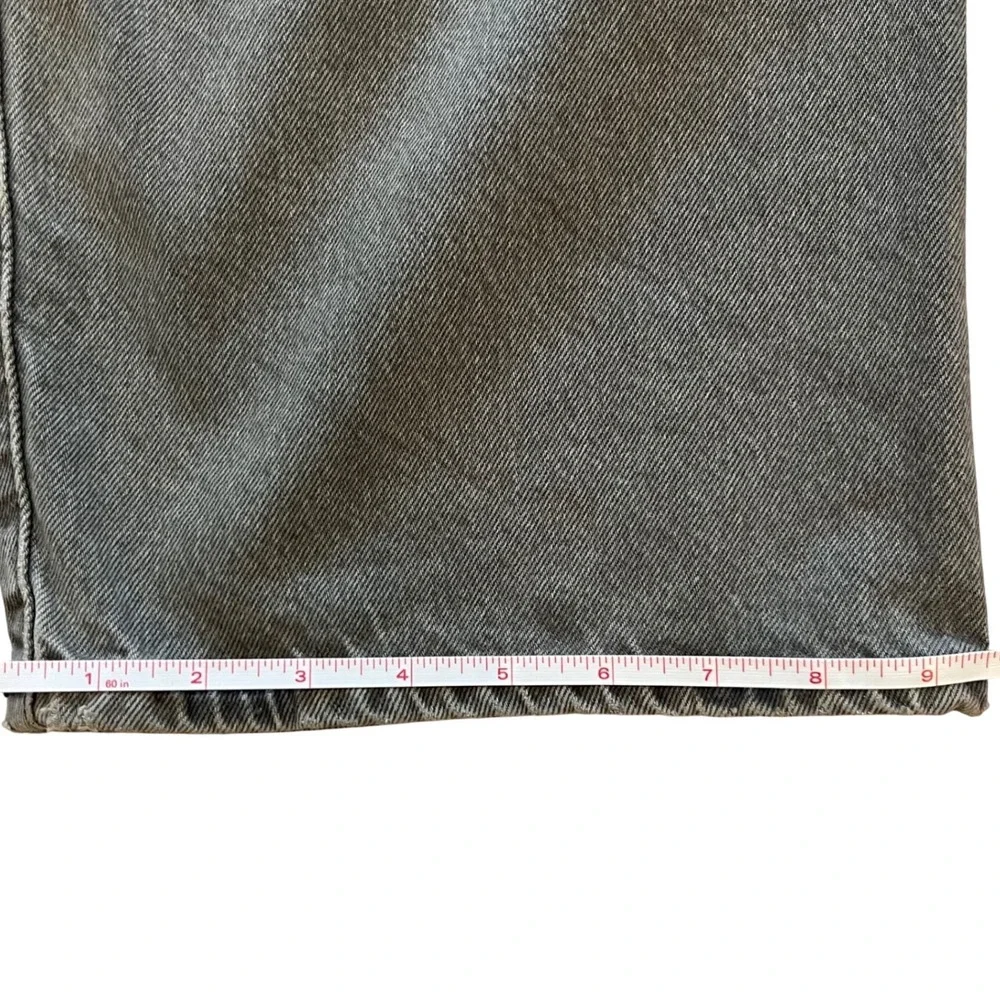 Levis 501‎ Original Mens Grey Straight Leg Button Fly Jeans W44 L34 Irregular
